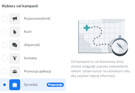 cele reklamowe facebook ads