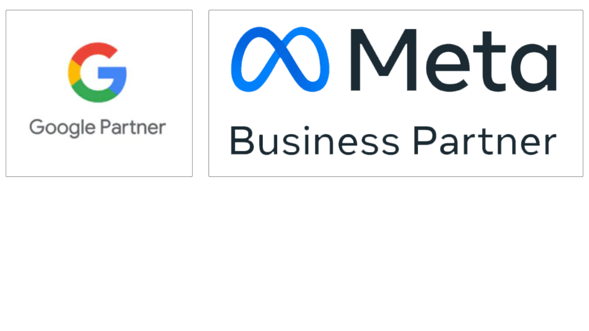 Google Partner & Meta Business Partner
