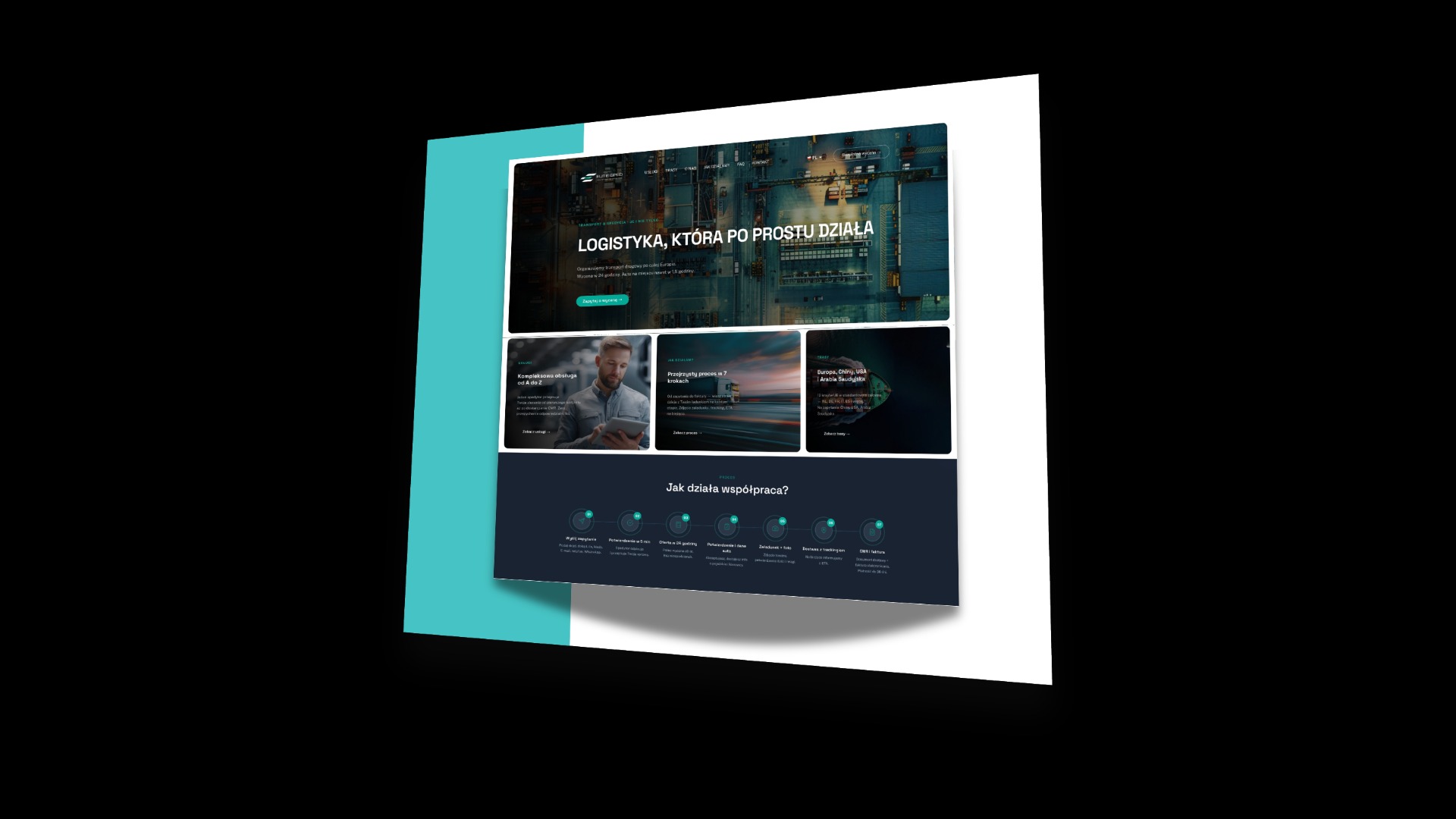 Dedykowany motyw WordPress dla firmy spedycyjnej